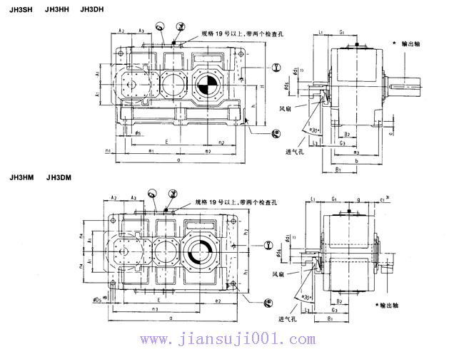JH/B系列工業齒輪箱