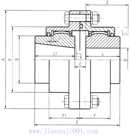 DY-SMA型Mill Motor用雙面嚙合聯軸器