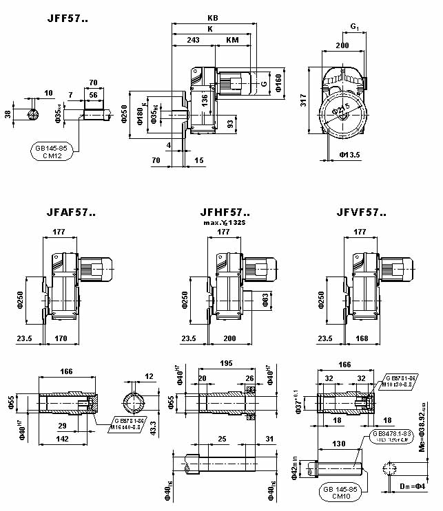 JF系列減速電機(GB10095-88)