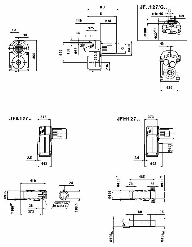 JF系列減速電機(GB10095-88)